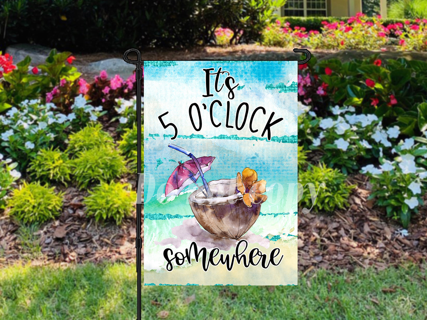 Garden flag It's 5 o'clock somewhere