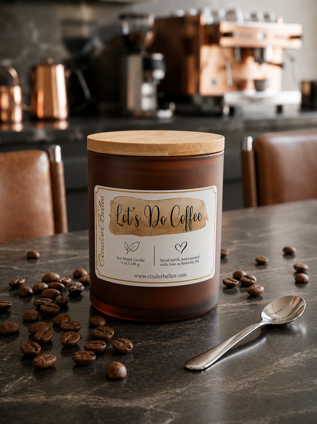 8 oz candle - Let's Do Coffee
