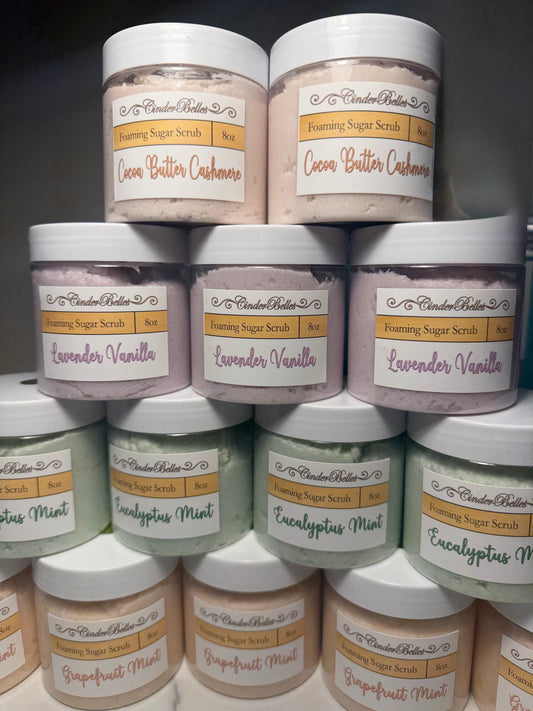 Foaming Sugar Scrub by CinderBelles choose from 4 scents