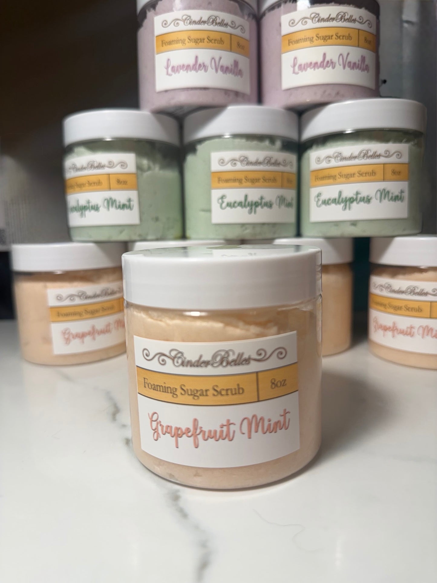 Foaming Sugar Scrub by CinderBelles choose from 4 scents