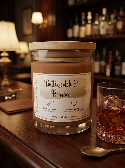 8 oz candle - Butterscotch and Bourbon