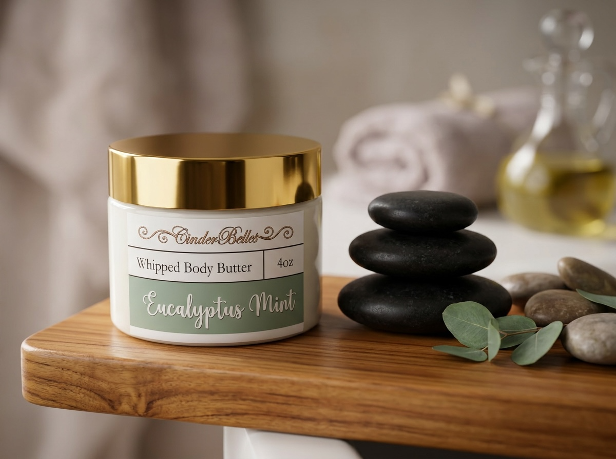 4 oz Whipped Body Butter by CinderBelles - Choose from 4 scents