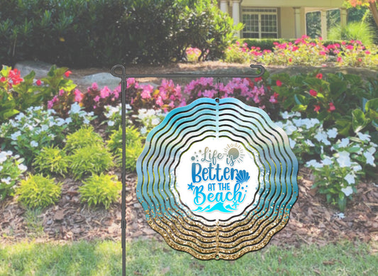 Wind Spinner - Life is better at the Beach ~ Beach themed ~ Outdoor decoration