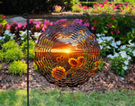 Wind Spinner Sunflower Sunset ~ Outdoor decoration