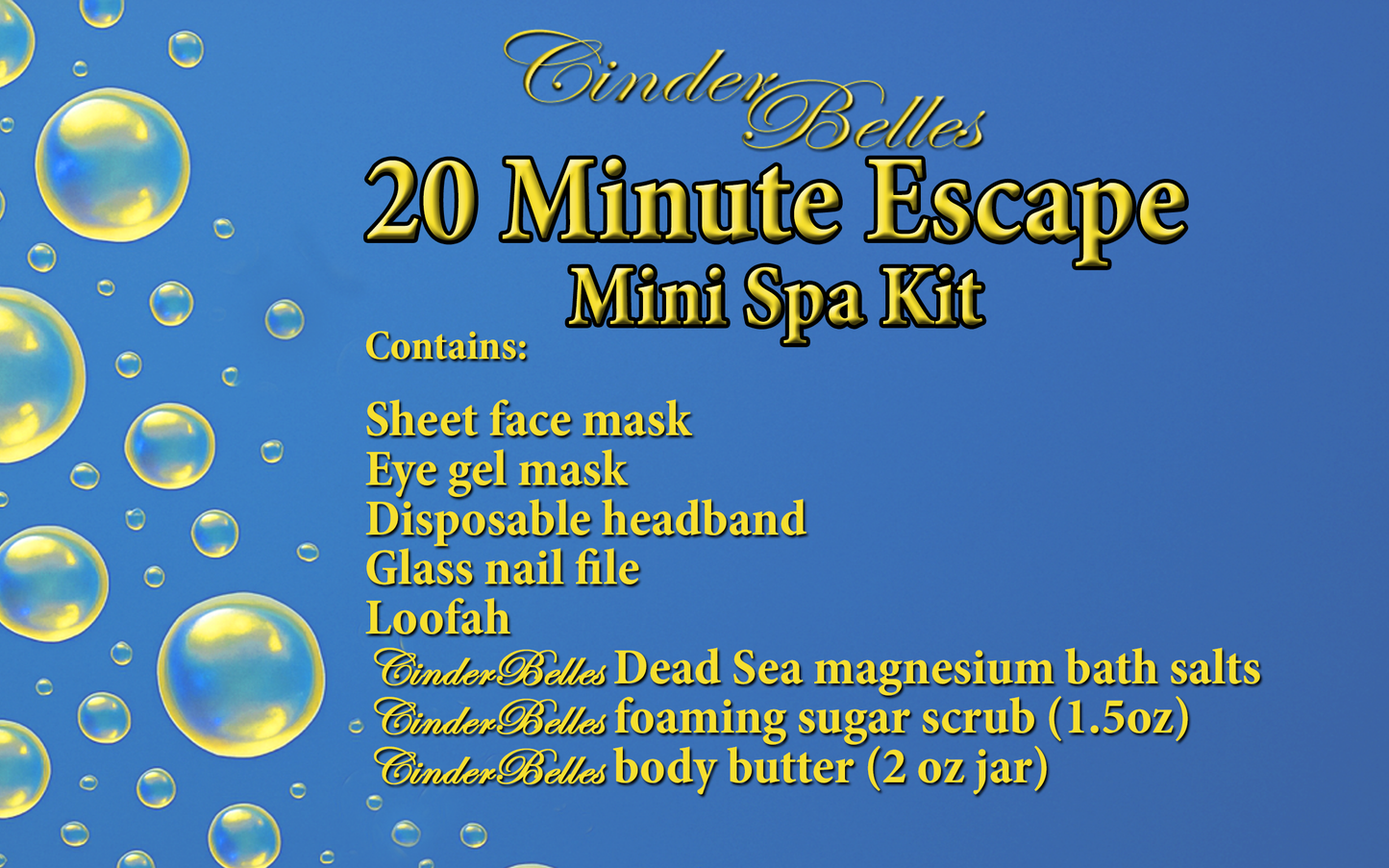20 Minute Escape Mini Spa Kit - Choose from 4 scents
