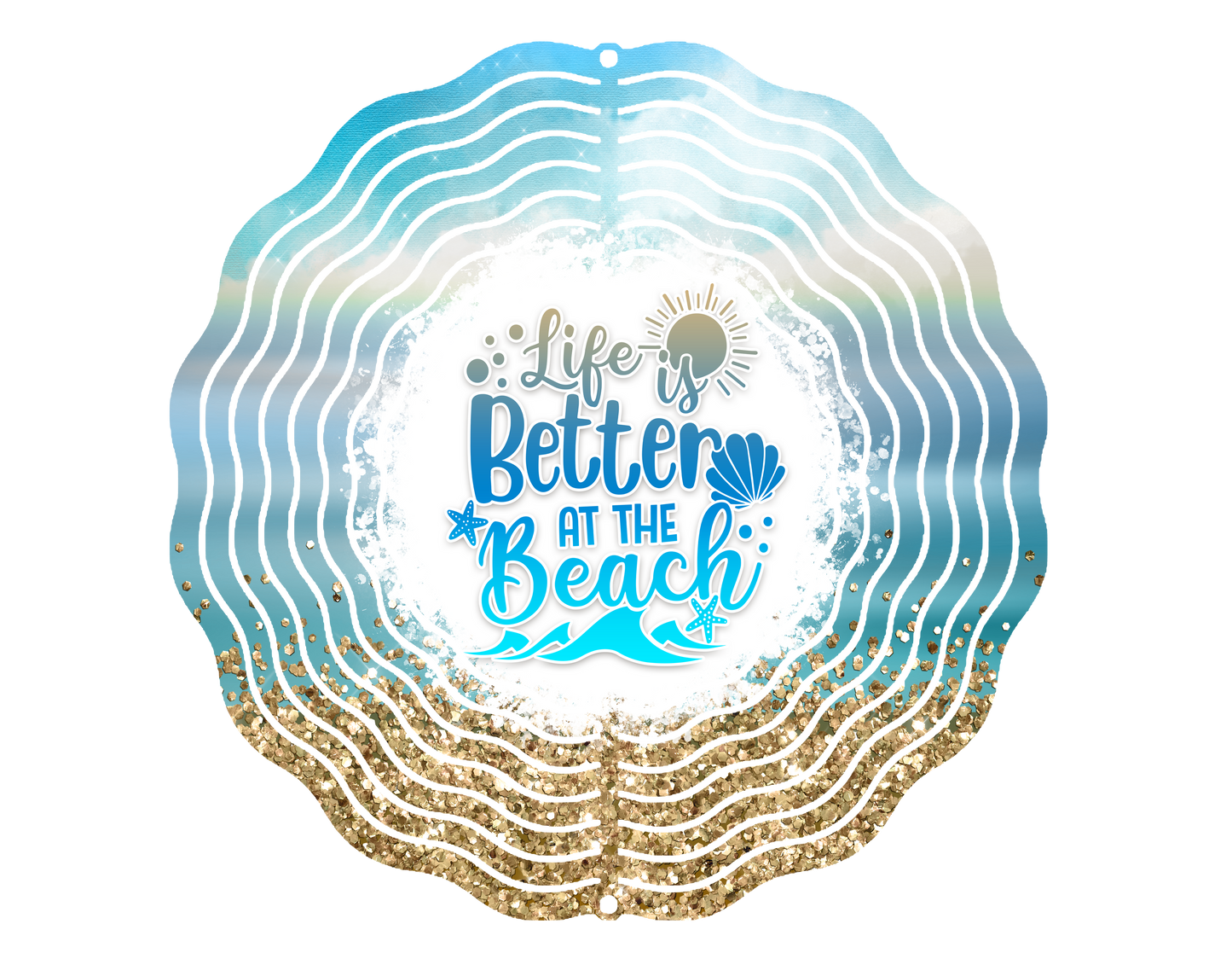 Wind Spinner - Life is better at the Beach ~ Beach themed ~ Outdoor decoration